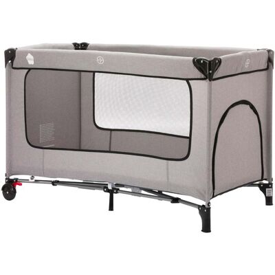 FILLIKID Baby-Reisebett - Komfortmatratze, Hellgrau Melange FILLIKID Baby-Reisebett - Komfortmatratze, Hellgrau Melange