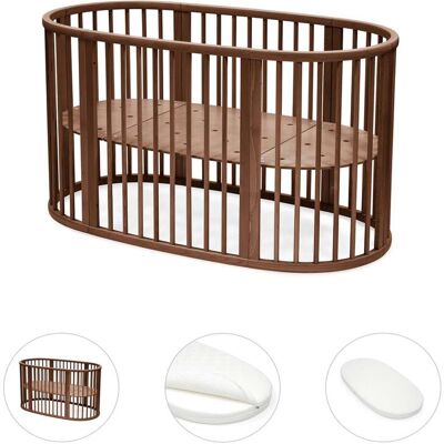 Stokke Bundle Sleepi V3 inkl. Matratze und Spannbetttuch braun Stokke Bundle Sleepi V3 inkl. Matratze und Spannbetttuch braun