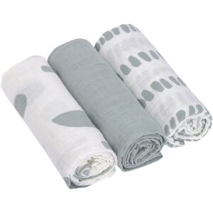 Lässig 3er-Pack Mullwindeln 60x60cm grau weiss Lässig 3er-Pack Mullwindeln 60x60cm grau weiss