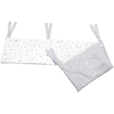 BORNINO HOME Nestchen Mond und Sterne 34x180 cm grau weiss BORNINO HOME Nestchen Mond und Sterne 34x180 cm grau weiss