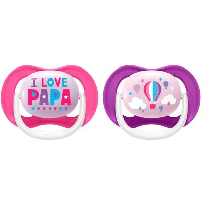 Philips Avent 2er-Pack Schnuller Ultra Air 6-18 Monate SCF080/04 lila Philips Avent 2er-Pack Schnuller Ultra Air 6-18 Monate SCF080/04 lila