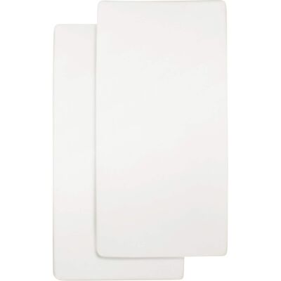 Meyco Baby 2er-Pack Jersey-Spannbetttücher 40x80 - 40x90cm weiss Meyco Baby 2er-Pack Jersey-Spannbetttücher 40x80 - 40x90cm weiss
