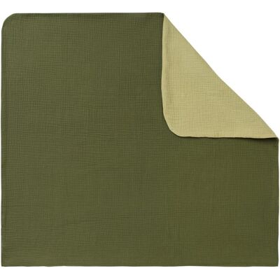 BORNINO HOME Wende-Bezug Wickelauflage Musselin 85x75 cm gruen BORNINO HOME Wende-Bezug Wickelauflage Musselin 85x75 cm gruen