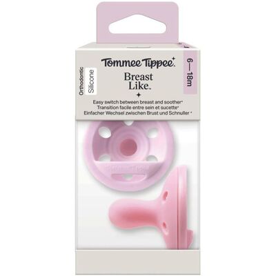 Tommee Tippee 2er-Pack Schnuller Breast Like 6-18M mehrfarbig Tommee Tippee 2er-Pack Schnuller Breast Like 6-18M mehrfarbig