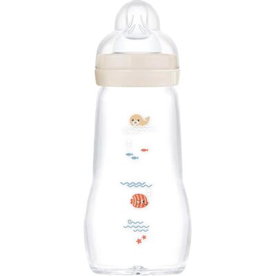 MAM Babyflasche Feel Good matt, Glas, 260 ml, ab 0M beige MAM Babyflasche Feel Good matt, Glas, 260 ml, ab 0M beige