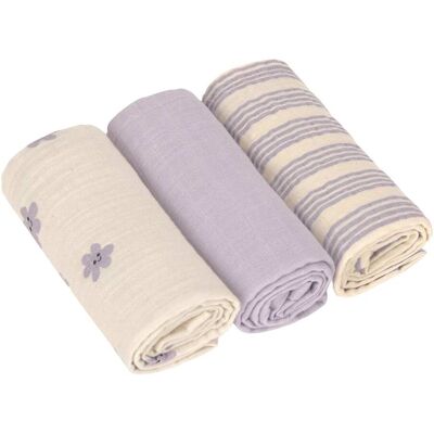 Lässig 3er-Pack Mullwindeln 60x60cm Lässig 3er-Pack Mullwindeln 60x60cm