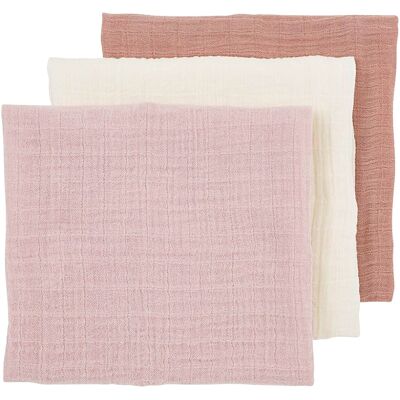 Meyco Baby 3er-Pack Mullwindeln 70x70 cm rosa natur Meyco Baby 3er-Pack Mullwindeln 70x70 cm rosa natur