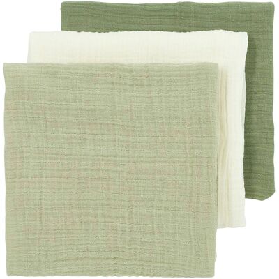 Meyco Baby 3er-Pack Mullwindeln 70x70 cm oliv natur Meyco Baby 3er-Pack Mullwindeln 70x70 cm oliv natur