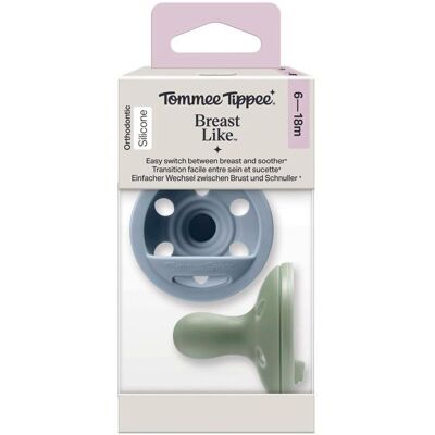 Tommee Tippee 2er-Pack Schnuller Breast Like 6-18M mehrfarbig Tommee Tippee 2er-Pack Schnuller Breast Like 6-18M mehrfarbig