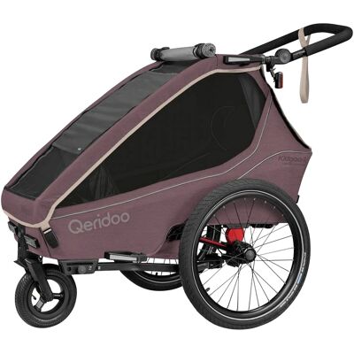 Qeridoo Fahrradanhänger Kidgoo 1 lila Qeridoo Fahrradanhänger Kidgoo 1 lila