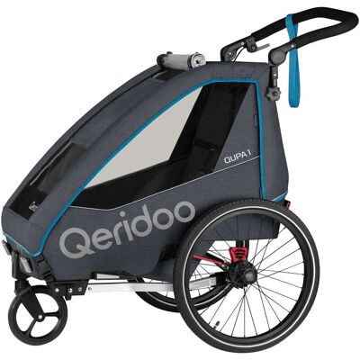 Qeridoo Fahrradanhänger QUPA 1 blau Qeridoo Fahrradanhänger QUPA 1 blau