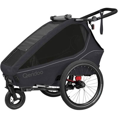 Qeridoo Fahrradanhänger Kidgoo 1 grau Qeridoo Fahrradanhänger Kidgoo 1 grau