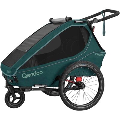 Qeridoo Fahrradanhänger Kidgoo 2 blau Qeridoo Fahrradanhänger Kidgoo 2 blau