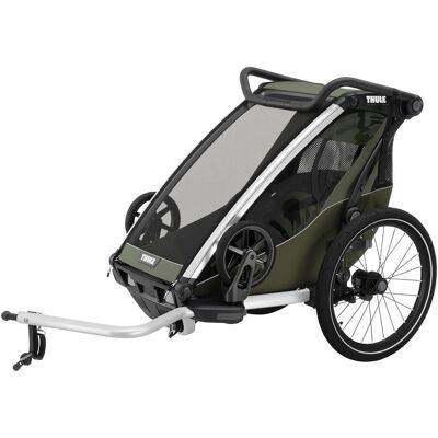 Thule Chariot Lite1 Fahrradanhänger gruen Thule Chariot Lite1 Fahrradanhänger gruen