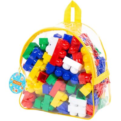POLESIE Grundbausteine Rucksack Junior 100-tlg. mehrfarbig POLESIE Grundbausteine Rucksack Junior 100-tlg. mehrfarbig