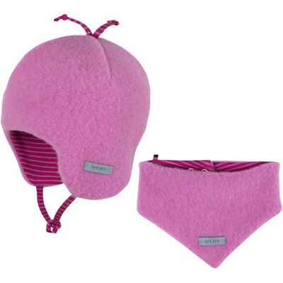 Pure Pure 2-tlg. Set Wintermütze und Dreieckstuch pink Pure Pure 2-tlg. Set Wintermütze und Dreieckstuch pink