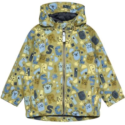 Colorkids Regenjacke mit abnehmbarer Kapuze Tiere Buchstaben oliv mehrfarbig Colorkids Regenjacke mit abnehmbarer Kapuze Tiere Buchstaben oliv mehrfarbig