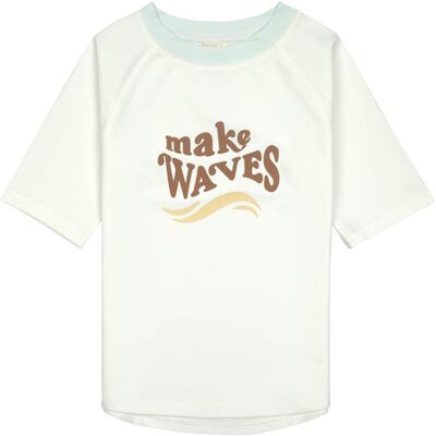 Lässig Bade-T-Shirt mit UV-Schutz Welle weiss Lässig Bade-T-Shirt mit UV-Schutz Welle weiss