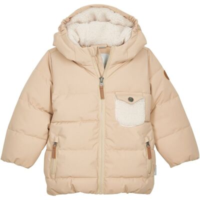 Killtec Steppjacke mit Kapuze und Plüschfutter beige Killtec Steppjacke mit Kapuze und Plüschfutter beige