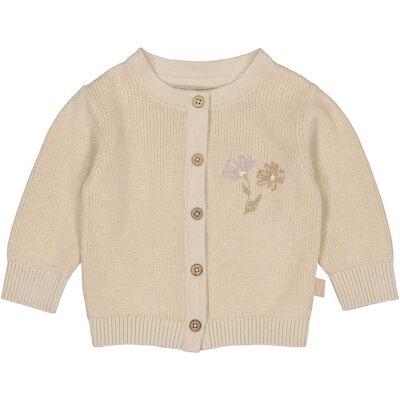 Levv Strickjacke Blumenstickerei natur Levv Strickjacke Blumenstickerei natur
