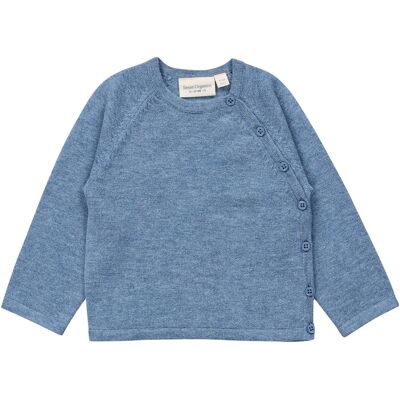 Sense Organics Wickel-Strickjacke Wolle blau Sense Organics Wickel-Strickjacke Wolle blau