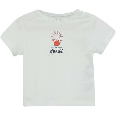 s.Oliver T-Shirt Glitzer-Krabbe weiss s.Oliver T-Shirt Glitzer-Krabbe weiss