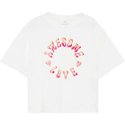 s.Oliver T-Shirt Awesome Love weiss s.Oliver T-Shirt Awesome Love weiss