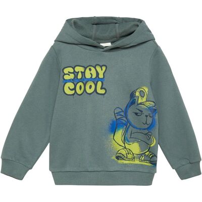 s.Oliver Sweatshirt mit Kapuze Stay Cool grau mehrfarbig s.Oliver Sweatshirt mit Kapuze Stay Cool grau mehrfarbig