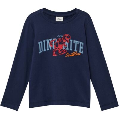 s.Oliver Shirt langarm Dino blau s.Oliver Shirt langarm Dino blau