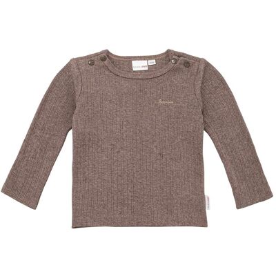 Bornino Shirt langarm Rippqualität braun Bornino Shirt langarm Rippqualität braun