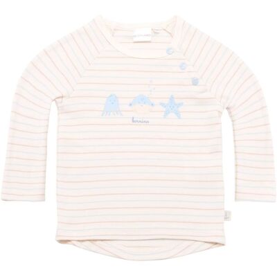 Bornino Raglanshirt langarm Ringel Aqua Friends natur Bornino Raglanshirt langarm Ringel Aqua Friends natur