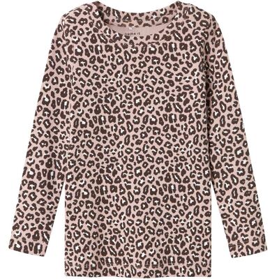 name it Shirt langarm Leoprint rosa mehrfarbig name it Shirt langarm Leoprint rosa mehrfarbig
