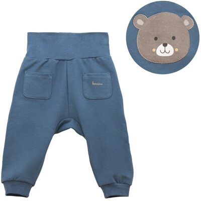 Bornino Jogginghose mit Po-Applikation Bär blau Bornino Jogginghose mit Po-Applikation Bär blau
