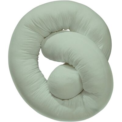 BORNINO HOME Nestchenschlange Musselin 14x180 cm gruen BORNINO HOME Nestchenschlange Musselin 14x180 cm gruen