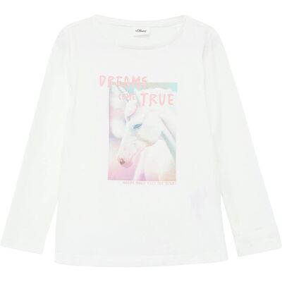 s.Oliver Shirt langarm Einhorn weiss mehrfarbig s.Oliver Shirt langarm Einhorn weiss mehrfarbig