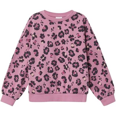 s.Oliver Sweatshirt Leoprint rosa mehrfarbig s.Oliver Sweatshirt Leoprint rosa mehrfarbig