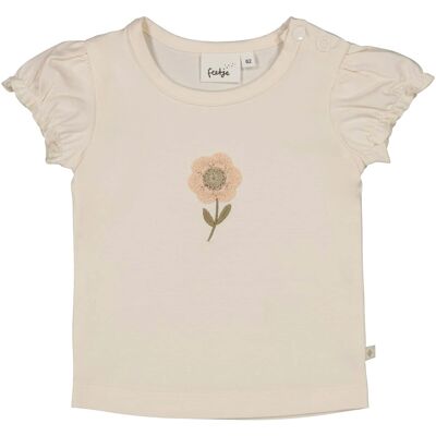 Feetje T-Shirt Häkel-Blume natur Feetje T-Shirt Häkel-Blume natur