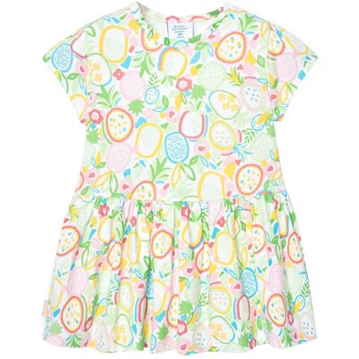BOBOLI Kleid kurzarm Ananas mehrfarbig BOBOLI Kleid kurzarm Ananas mehrfarbig