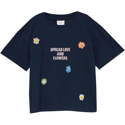 s.Oliver T-Shirt Blumen blau s.Oliver T-Shirt Blumen blau