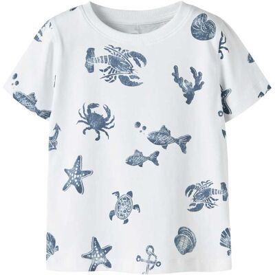 name it T-Shirt Ozean weiss blau name it T-Shirt Ozean weiss blau