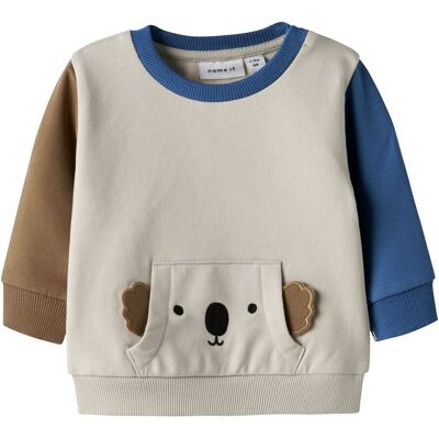 name it Sweatshirt mit Tasche Koala beige mehrfarbig name it Sweatshirt mit Tasche Koala beige mehrfarbig