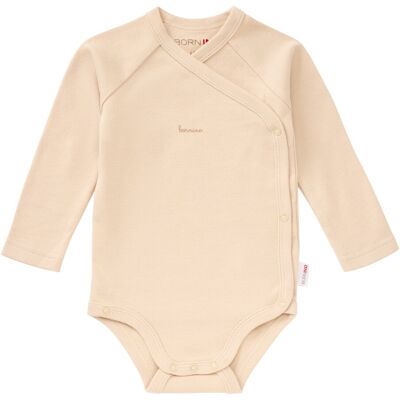 Bornino Wickelbody langarm beige Bornino Wickelbody langarm beige