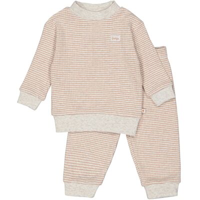 Feetje 2-tlg. Set Sweatshirt und Jogginghose Waffelpiqué-Optik mehrfarbig Feetje 2-tlg. Set Sweatshirt und Jogginghose Waffelpiqué-Optik mehrfarbig