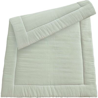 BORNINO HOME Krabbeldecke Musselin 100x150 cm gruen BORNINO HOME Krabbeldecke Musselin 100x150 cm gruen