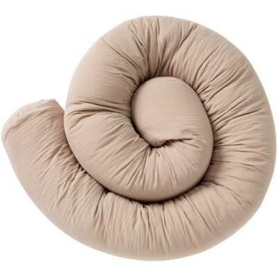 BORNINO HOME Nestchenschlange Musselin 14x180 cm braun BORNINO HOME Nestchenschlange Musselin 14x180 cm braun