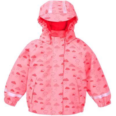Bornino Regenjacke mit Kapuze Wolken rosa Bornino Regenjacke mit Kapuze Wolken rosa