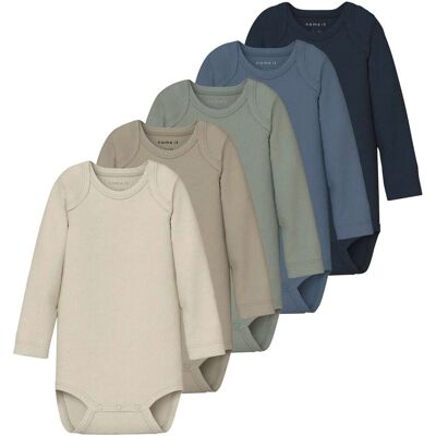 name it 5er-Pack Body langarm Rippqualität mehrfarbig name it 5er-Pack Body langarm Rippqualität mehrfarbig