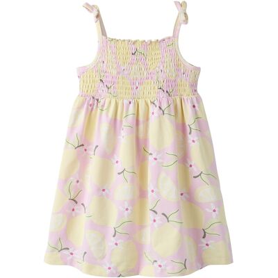 name it Kleid ohne Arm Zitronen rosa gelb name it Kleid ohne Arm Zitronen rosa gelb