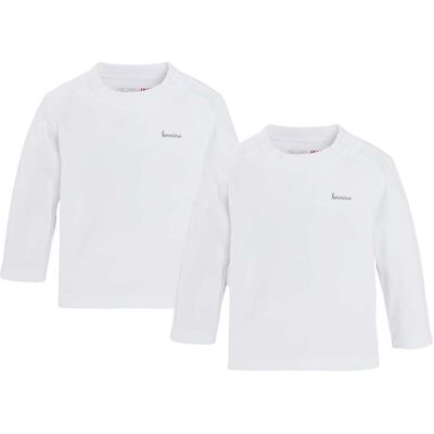 Bornino 2er-Pack Shirts langarm weiss Bornino 2er-Pack Shirts langarm weiss
