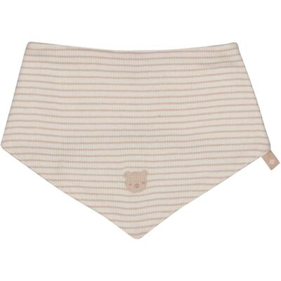 Feetje Dreieckstuch Bär Ringel Rippqualität natur beige Feetje Dreieckstuch Bär Ringel Rippqualität natur beige